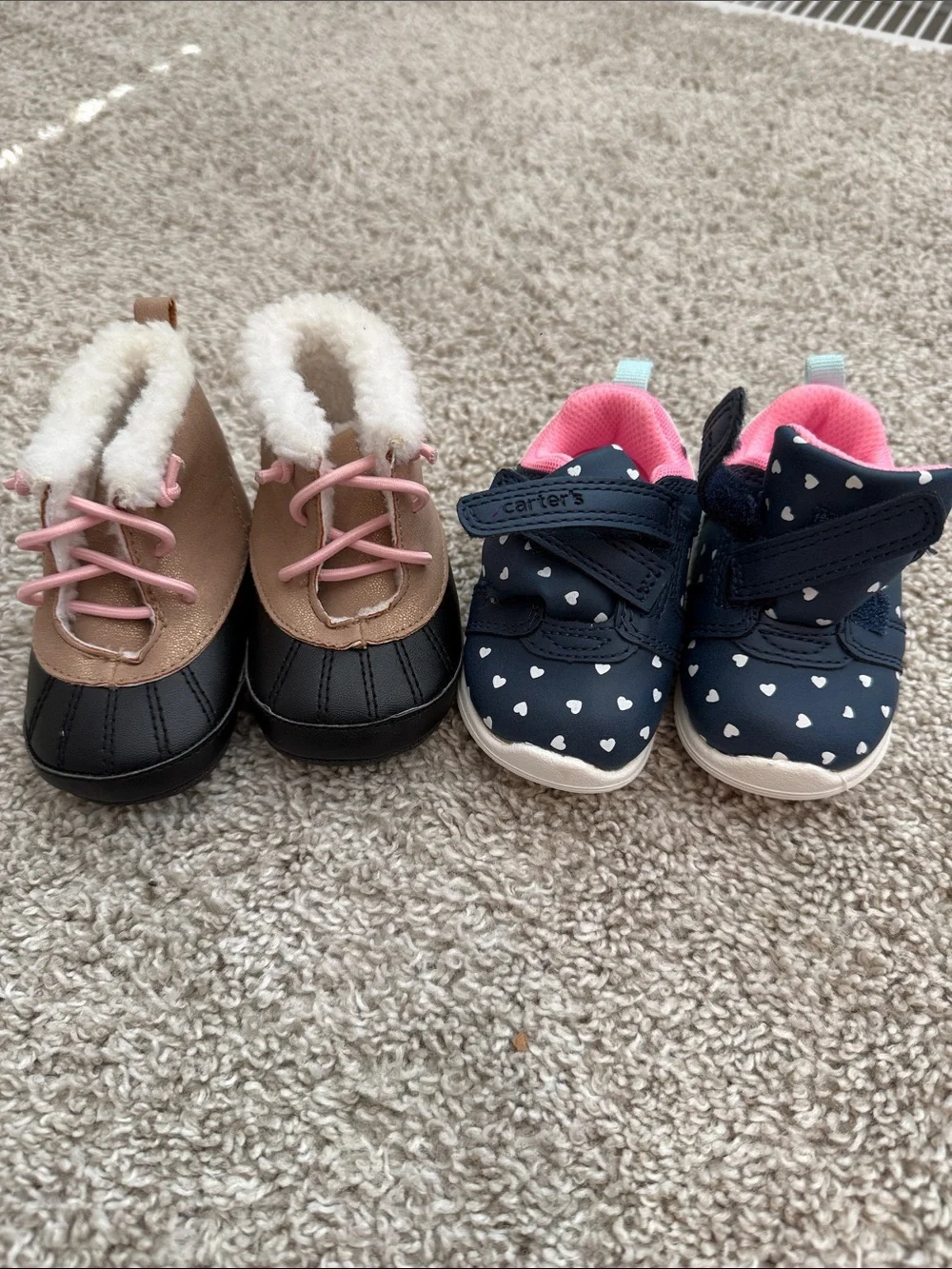 Carter's Newborn Shoes Never Worn
